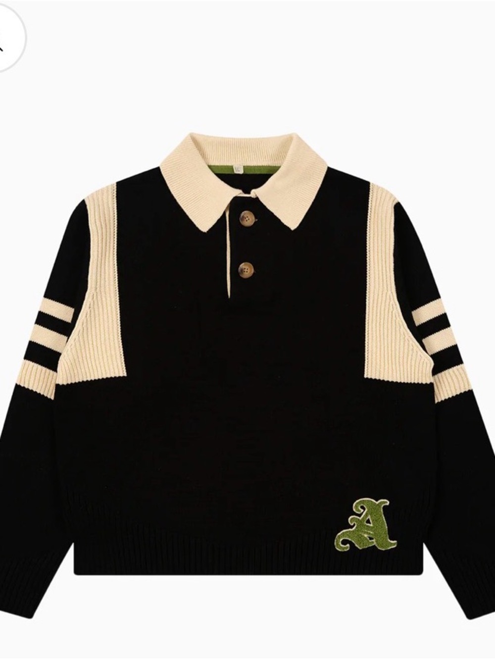 Aseye Studio Kai Rugby Knit Sweater Size XL Fall Layer Capsule